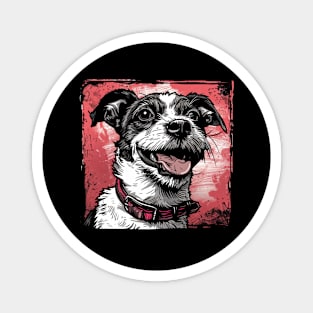 Retro Art Jack Russell Terrier Dog Lover Magnet